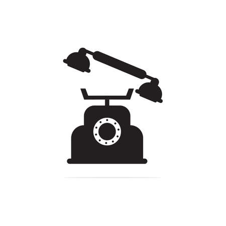 Antique phone Icon. Vector concept illustration for design.のイラスト素材