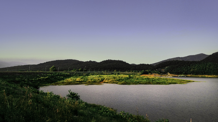 Ngad Dam and Reservoirの写真素材