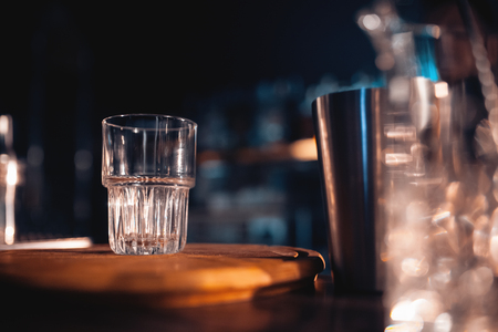 luxury dish on the bar and with decoration;の写真素材