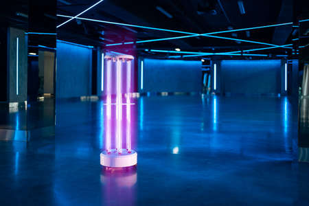 powerful industrial professional UV ultraviolet quartz lamp for disinfectionの写真素材
