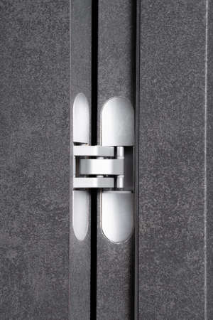 modern and stylish secured metal door hingeの写真素材