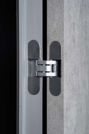 modern and stylish secured metal door hingeの写真素材