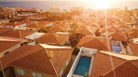luxury villas district on Tenerife, houses and homes on Callao Salvaje, Canary