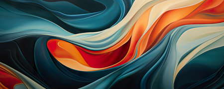 abstract swirling and flowing pattern, wallpaper or background, generative AIの素材