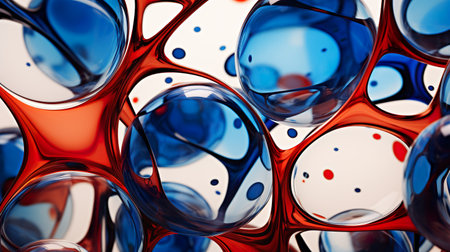 colorful bubble background, in style of liquid with droplets, creative design patternの素材
