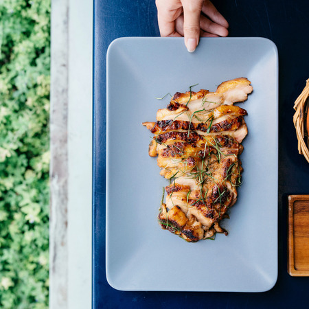 Grilled chickenの写真素材