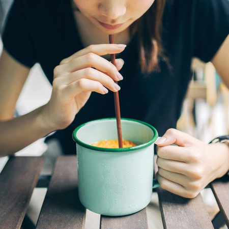 Thai iced teaの写真素材