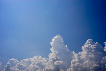 beautiful blue sky with clouds