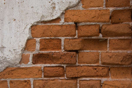 background of old brick wall textureの写真素材