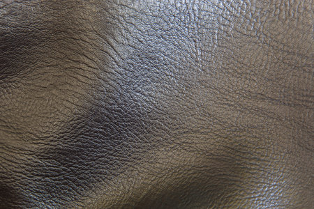 Close up of brown leather
