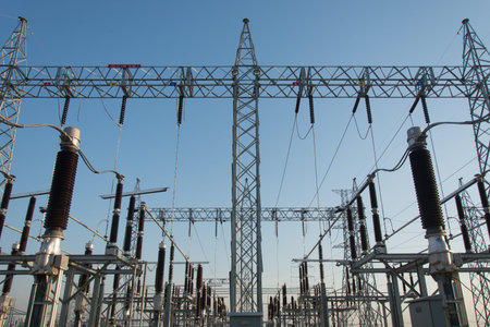 High voltage sub station for tranfrom electricity