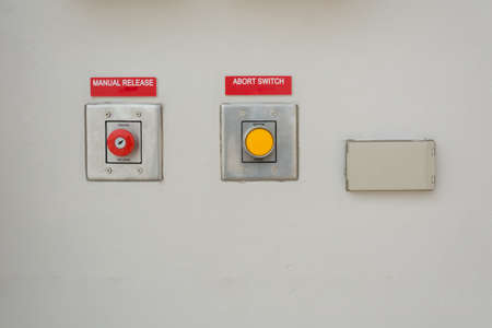 Manual release station, Fire protection systemの写真素材