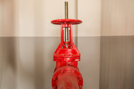 Water valve at office building