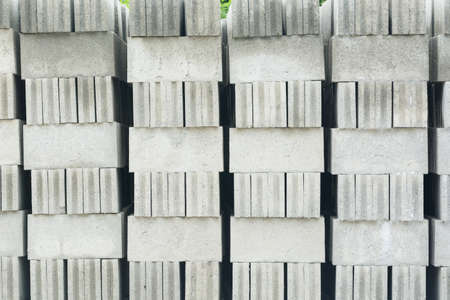 Concrete block in construction siteの写真素材