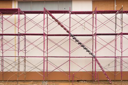 Scaffold surrounds this building