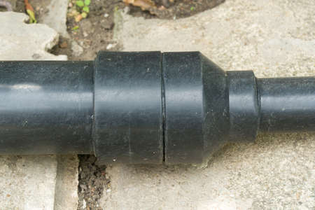 PE Pipe connectionの写真素材