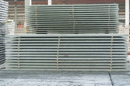 Precast concrete floors in plantの写真素材