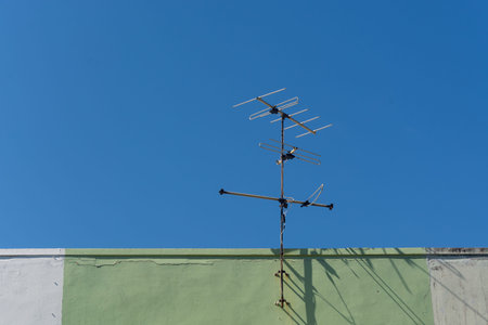 The antenna with blue sky