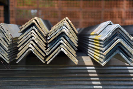 The angle steel cross sectionの写真素材