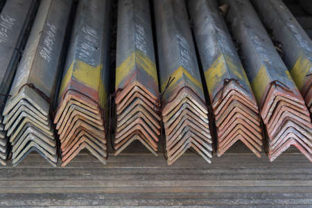 The angle steel cross sectionの写真素材