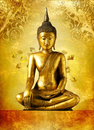 Buddha statue, Bangkok Thailandの写真素材