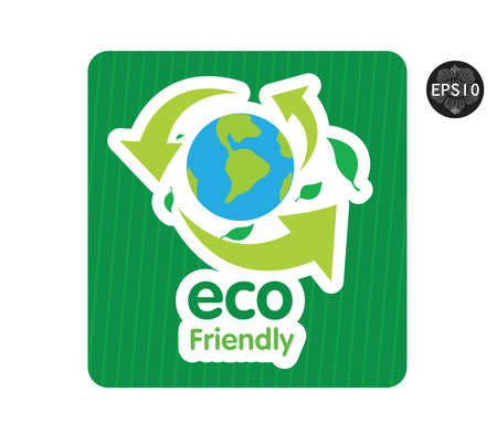 Eco icons  Ecology signs, vectorのイラスト素材