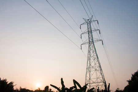 Electric poleの写真素材
