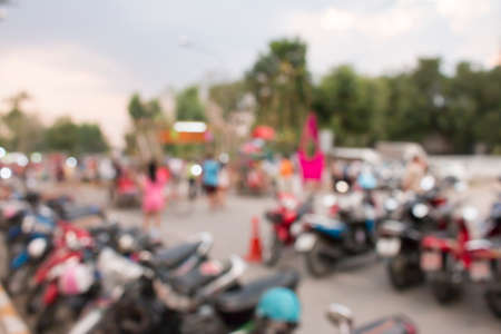 blurry of marketの写真素材