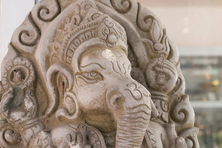 A statue of ganeshaの写真素材