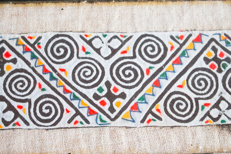design on vintage fabric