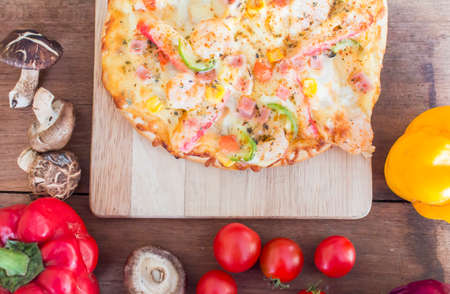 Delicious pizzaの写真素材