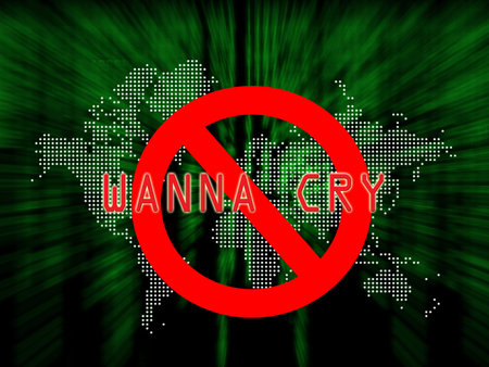 wannacry computer virusの写真素材