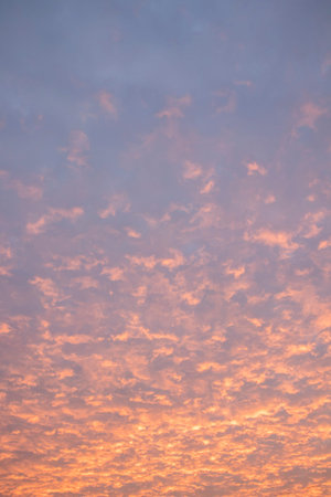 Clouds and sky at sunset.Nature background