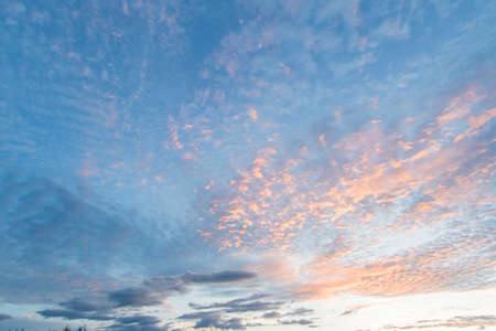 Sunset sky and cloud backgroundの写真素材