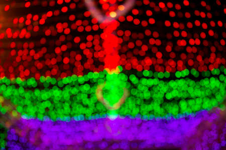 Abstract circular bokeh background of Christmaslightの写真素材
