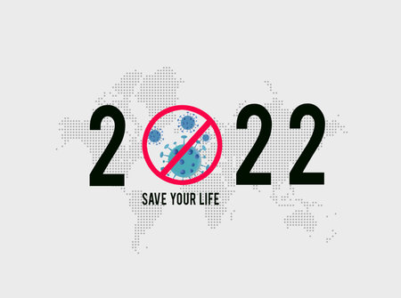 Save your life 2022 with world map background