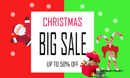 Christmas and New Year Sale. Realistic 3d design  Gift boxes, shoppingの写真素材