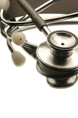 reflection of a medical instrumentの写真素材