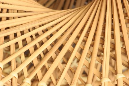 close-up of spiral wicker patternの写真素材
