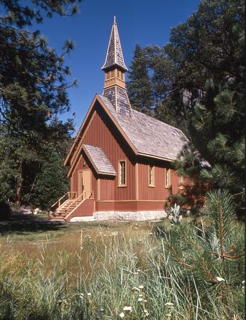 sitting in a beautiful spot this lovely chapel is simply a retreatの写真素材