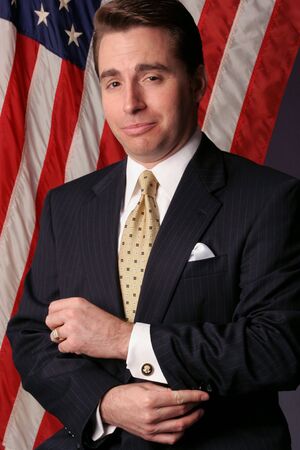 Political businessman motivated by power becomes a nomineeの写真素材