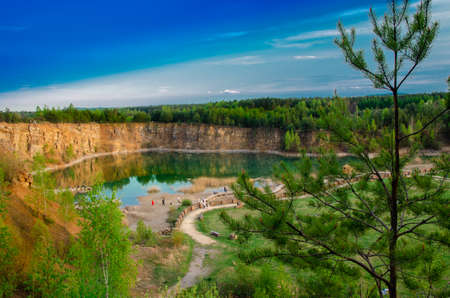 on the lakeの写真素材