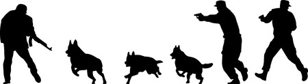 terrorist silhouette vectorのイラスト素材