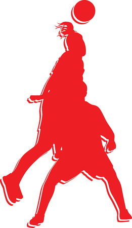 woman soccer playerのイラスト素材