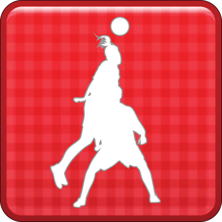 woman soccer playerのイラスト素材