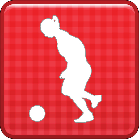 woman soccer playerのイラスト素材