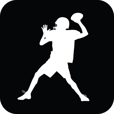 american football playerのイラスト素材