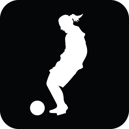 woman soccer playerのイラスト素材
