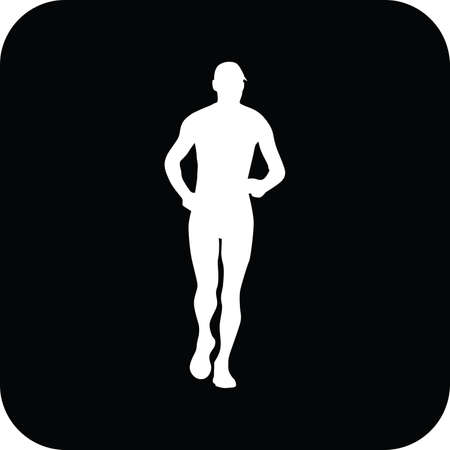 runner vector iconのイラスト素材