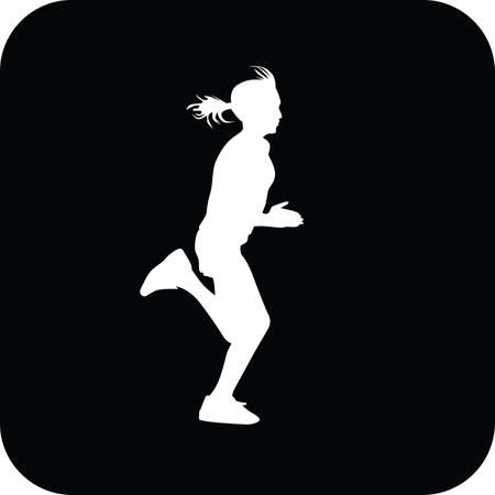runner vector iconのイラスト素材